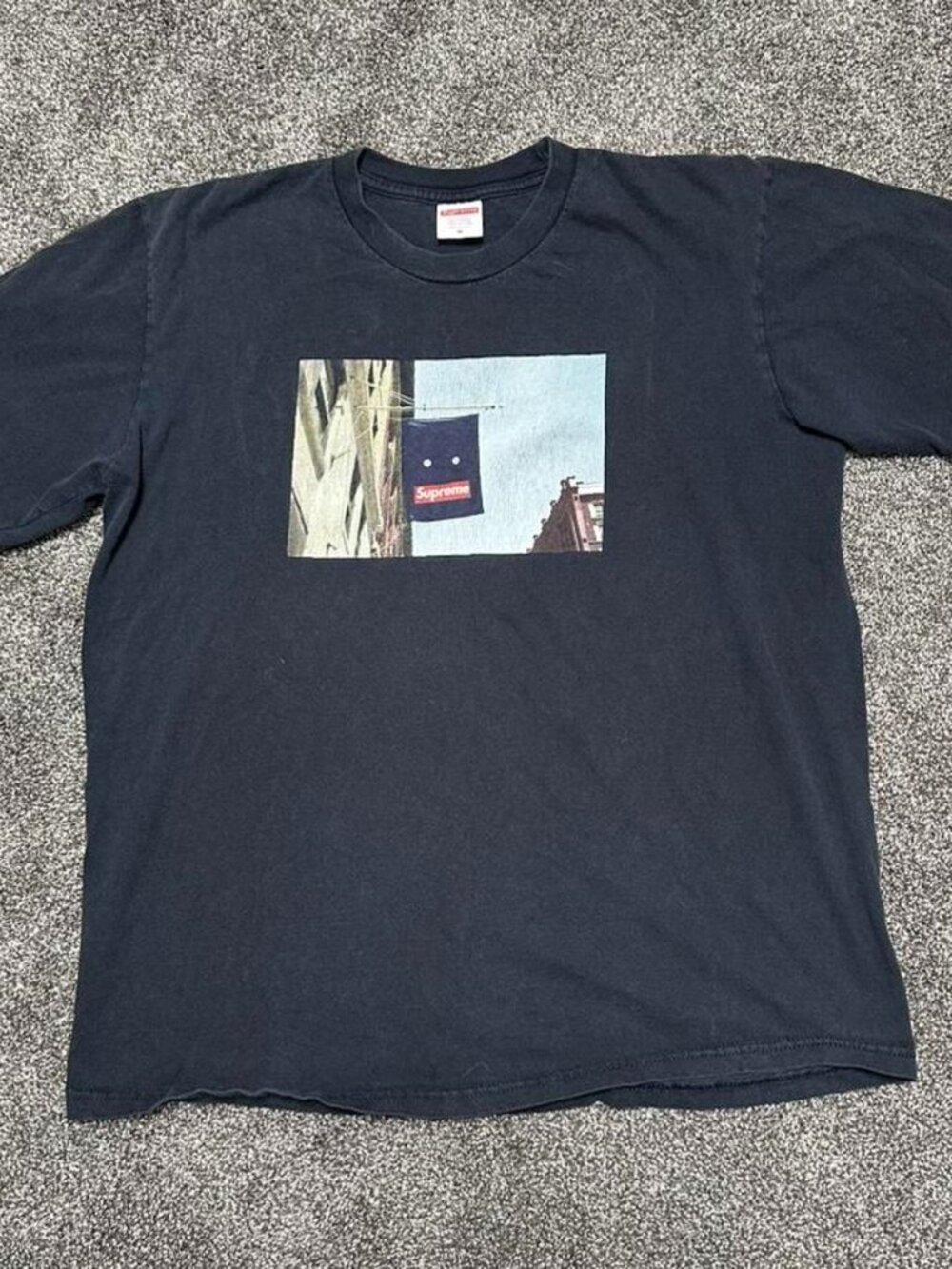 Supreme Banner T-Shirt in Navy